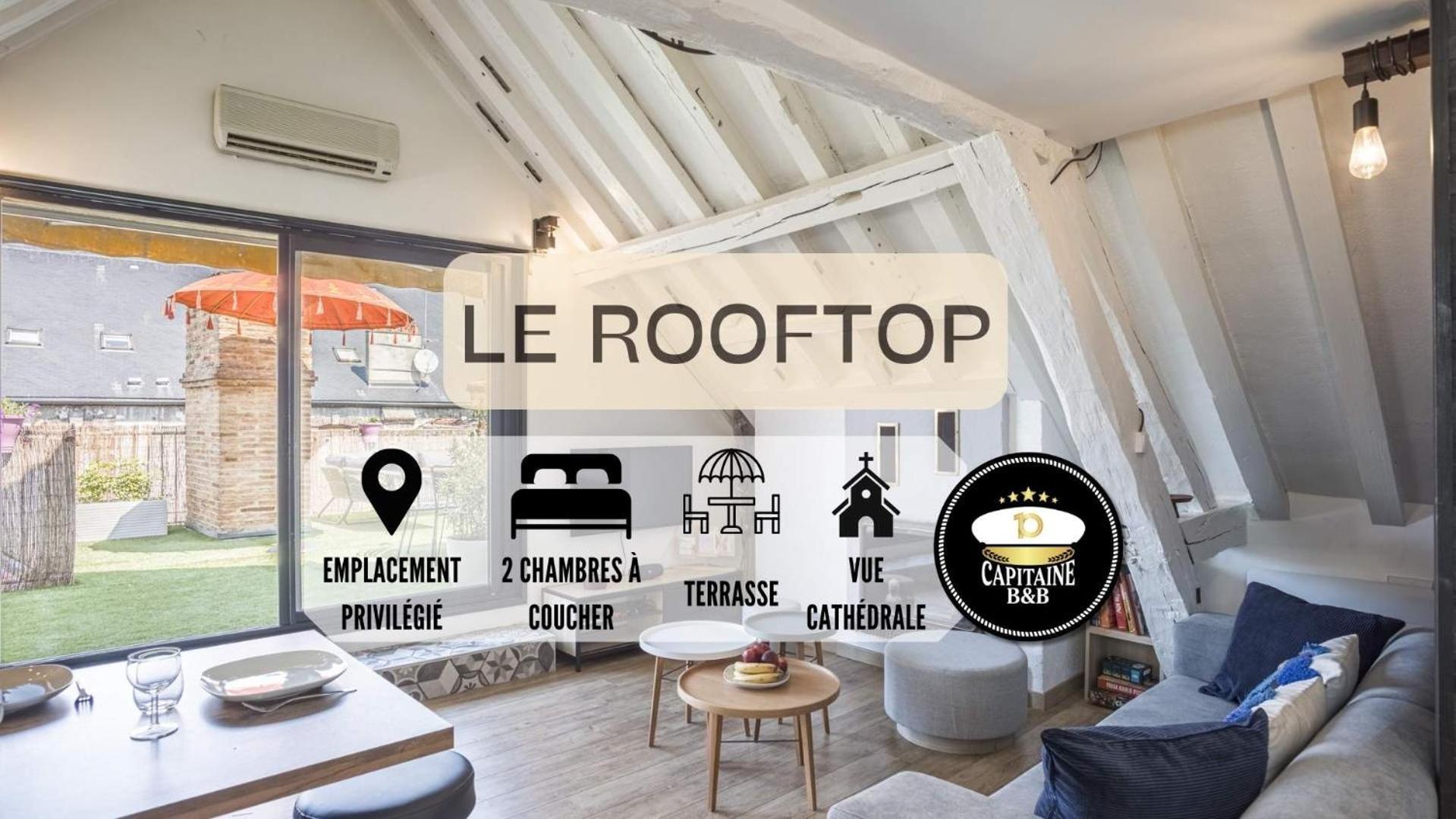 Le Rooftop - Vue Cathedrale - Climatisation Троа Екстериор снимка